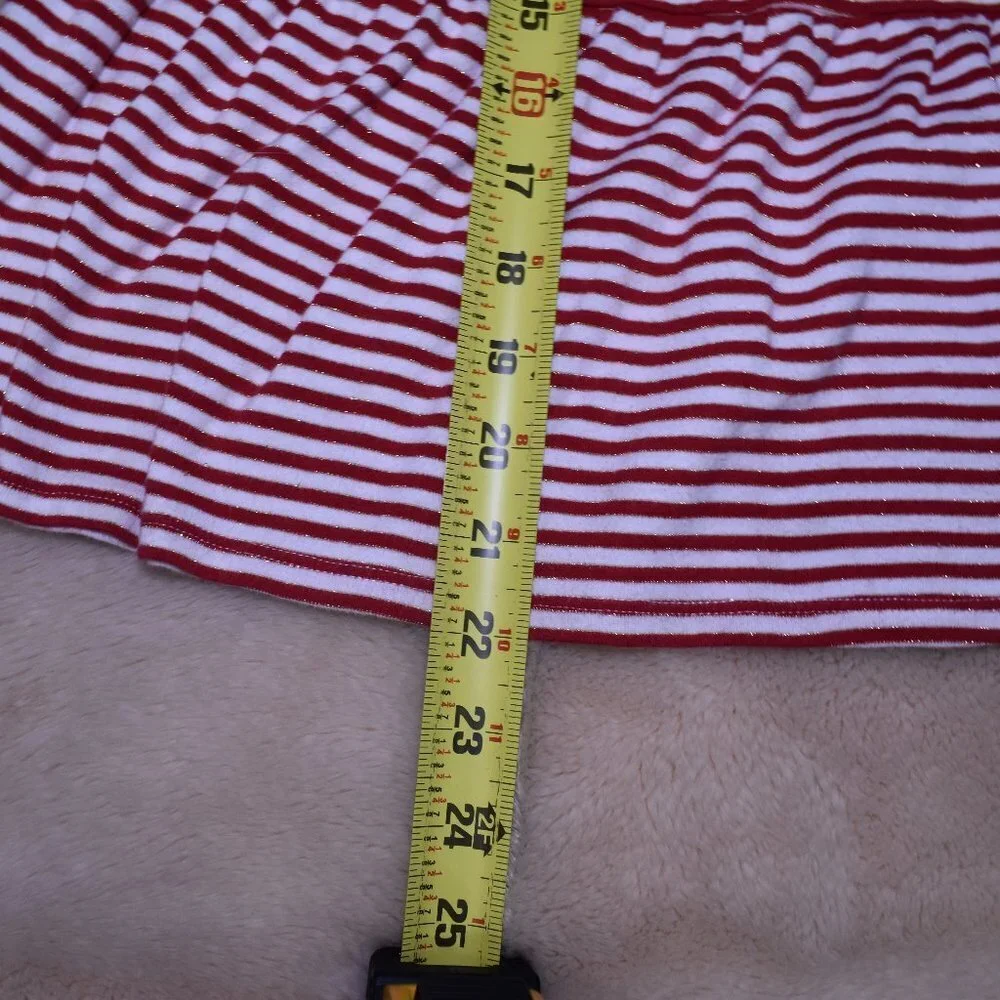 Baby Gap Girls Striped Dress Size 5 Long Sleeve Red White Holiday